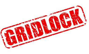 Trafik tıkanıklığı kırmızı damga metni