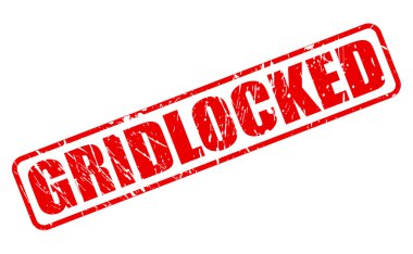 Gridlocked kırmızı damga metni