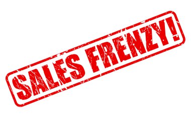 SALES FRENZY red stamp text clipart