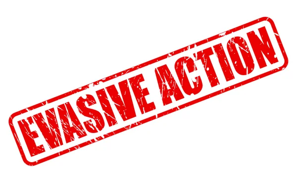 EVASIVE ACTION red stamp text — Stock Vector