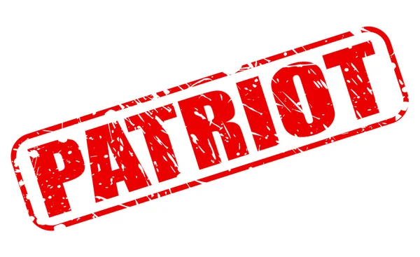Patriot piros bélyegzőszöveg — Stock Vector