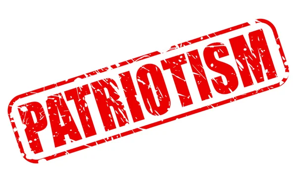PATRIOTISM red stamp text — Stock Vector