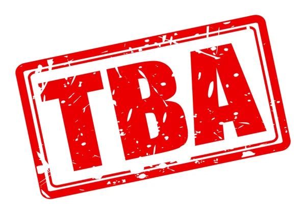 Красная марка TBA — стоковый вектор