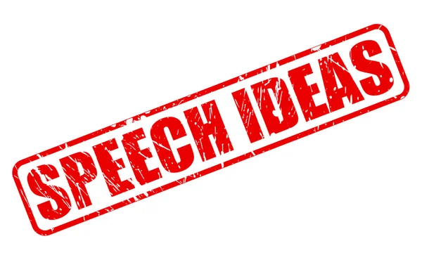 Текст красной марки SPEECH IDEAS — стоковый вектор