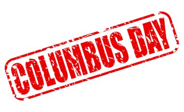 Kolomb Günü kırmızı damga metni