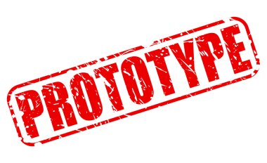 Prototip kırmızı damga metni
