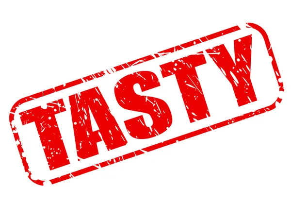 Tasty red stamp text — Stock Vector