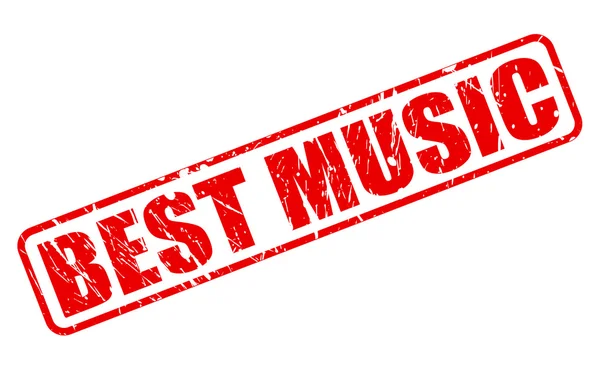 Best music red stamp text — Stock Vector