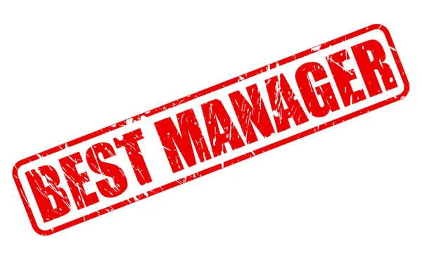 Nejlepší manažer červené razítko text — Stockový vektor