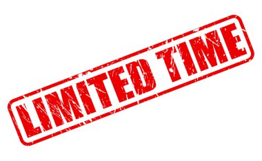 Sınırlı süre kırmızı damga metni