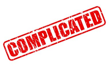 Karmaşık kırmızı damga metni