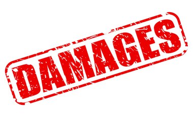 Hasar kırmızı damga metni