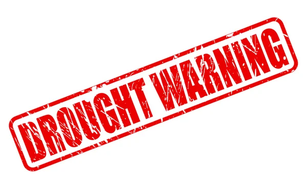 DROUGHT WARNING red stamp text — Stock Vector
