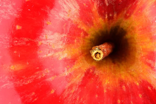 Macro vista dall'alto della mela rossa — Foto Stock