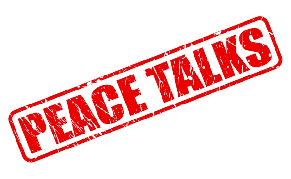 PEACE TALKS texte du timbre rouge — Image vectorielle