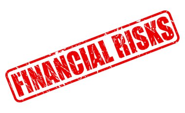 Finansal riskleri kırmızı damga metni