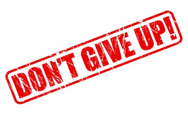 Give Up kırmızı damga metni yok
