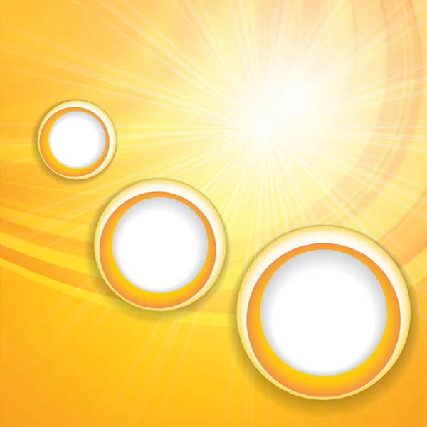 Sunny abstract sun ray background — Stock Vector