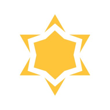 Turuncu güneş simge vektör çizim