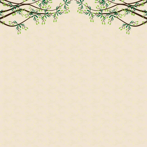Vektor oliv träd grön bakgrund — Stock vektor