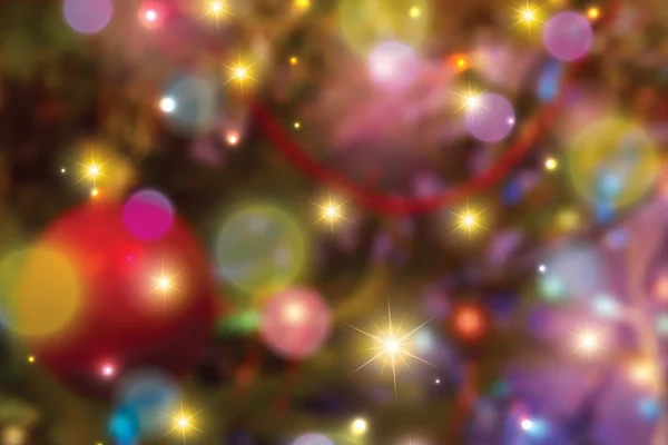 Sfocato luci di Natale sfondo — Vettoriale Stock
