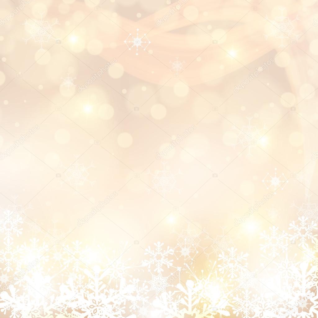 Abstract winter light colors snowflakes background 