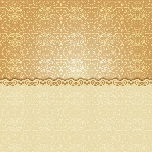 Fondo vintage, patrón floral antiguo — Vector de stock