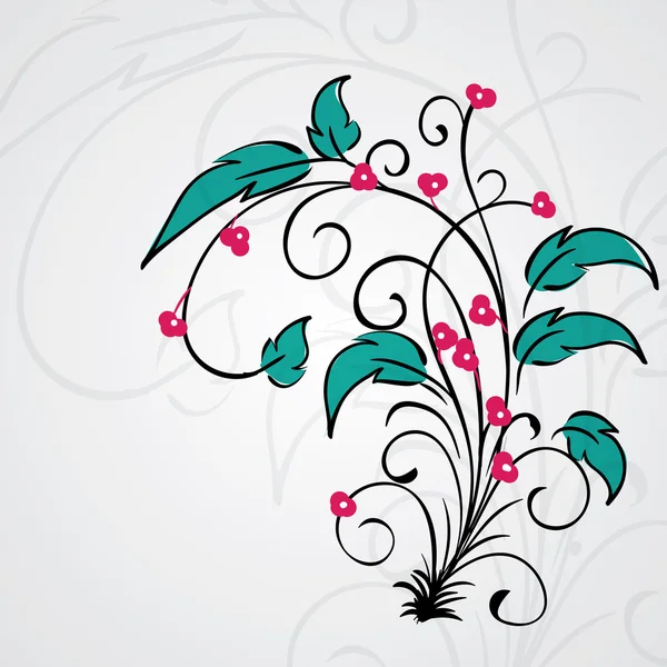 Vector abstracto fondo floral — Vector de stock