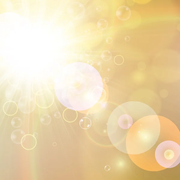 Sunny abstract sun ray background — Stock Vector