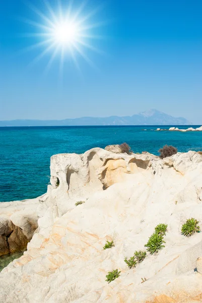 Praia incrível Grécia Sarti — Fotografia de Stock