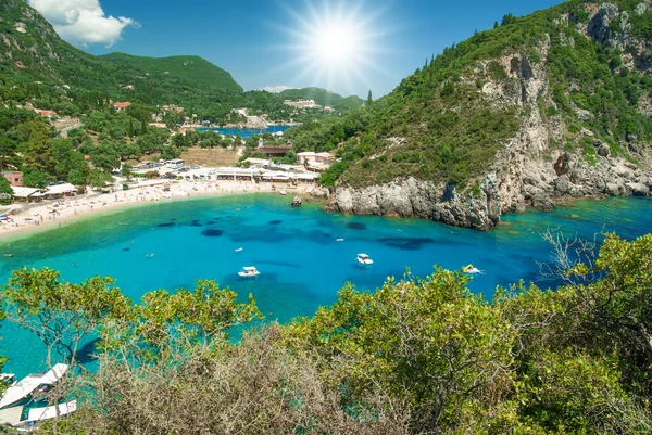 Geweldige strand Griekenland corfu — Stockfoto