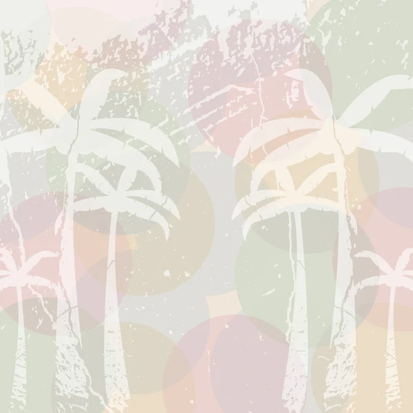 Цветной летний ретро-пляж — стоковый вектор