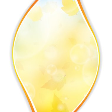 Yapraklı sonbahar arkaplanı 