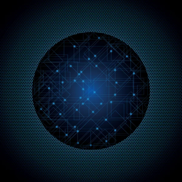 抽象的な未来の青い背景の図 — ストックベクタ
