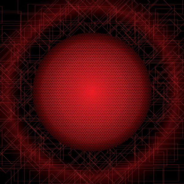 Ilustración abstracta de fondo rojo futurista — Vector de stock