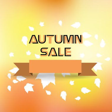 Sıcak bulanık arka plan ile sonbahar Satılık