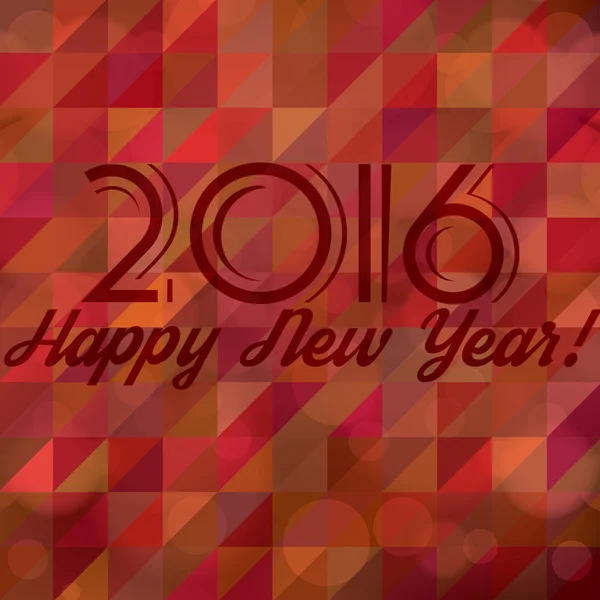 Feliz Año Nuevo 2016 brillo borroso fondo — Archivo Imágenes Vectoriales