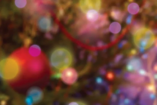 Verschwommen bunte Weihnachtsbeleuchtung Hintergrund — Stockvektor