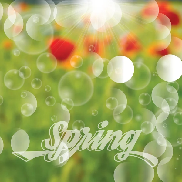 Primavera abstrato fundo floral —  Vetores de Stock