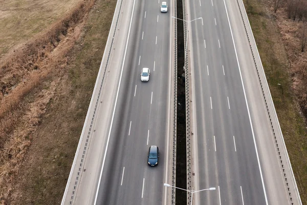 Flygfoto över motorvägen — Stockfoto