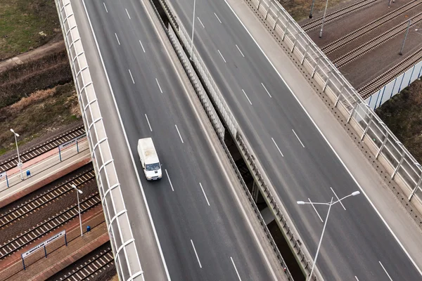 Veduta aerea dell'autostrada — Foto Stock