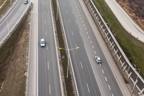 高速公路的空中景观 — 图库照片