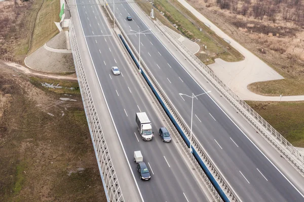 Veduta aerea dell'autostrada — Foto Stock