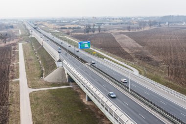 Otobanın havadan görüntüsü