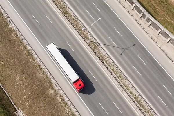 Zes baans snelweg in Polen — Stockfoto