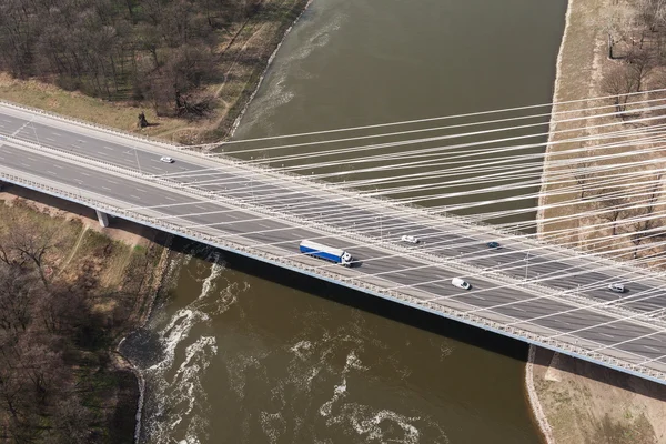Ponte autostradale vicino a Breslavia — Foto Stock