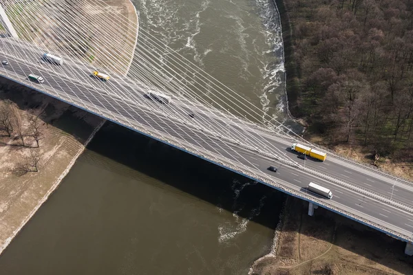 Γέφυρα του αυτοκινητόδρομου κοντά πόλη Βρότσλαβ — Φωτογραφία Αρχείου