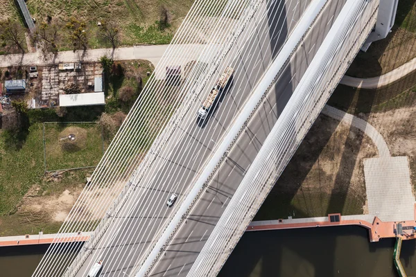 Brug van de snelweg in de buurt van Wroclaw stad — Stockfoto