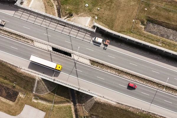 폴란드에서 6 차선 고속도로 — 스톡 사진