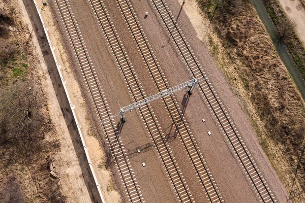 Spoorlijnen in Polen — Stockfoto